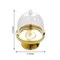12 GOLD CLEAR 3" tall Mini Cake Stands with Dome Favor Holders